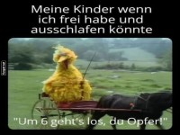 Wenn Kinder Elterntaxis um 6 beaufsichtigen