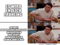 Frühlingsgefühle vs. Winter-Speck!