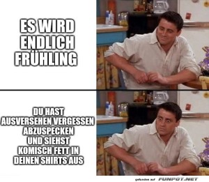 fun-Bild: Fr&uuml;hlingsgef&uuml;hle vs. Winter-Speck!