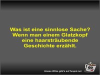 Was ist eine sinnlose Sache?
