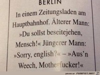 Berlin - in einem Zeitungsladen...