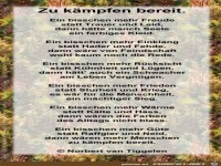 zu kaeaempfen bereit 