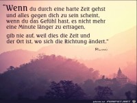 wenn du durch eine harte Zeit