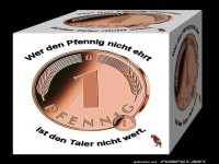 Wer den Pfennig