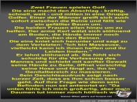 Zwei Frauen spielen Golf