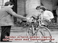 Wer hat nur das Damenfahrrad erfunden?
