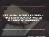 Lustiger Spruch �ber einen gro�en Schal