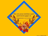 Wer mit seinen Gef�hlen