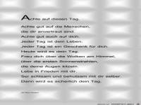 Achte auf diesen Tag