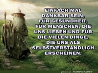 Einfach mal dankbar sein
