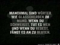 manchmal sind Woerter