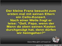 Der kleine Franz besucht zum ersten mal mit seinen Eltern...