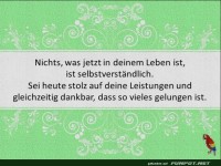 Nichts was jetzt in deinem Leben