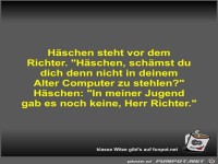 H�schen steht vor dem Richter