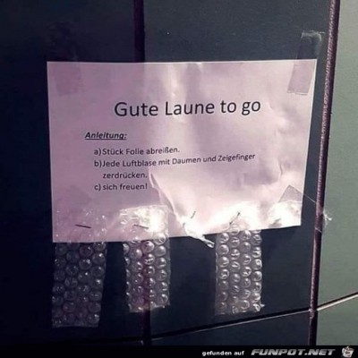 Gute-Laune-zum-Mitnehmen.jpg von Rebecca
