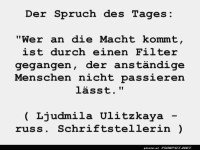 Spruch des Tages