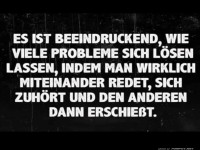 Ironie ber Problemlsungen durch Reden