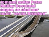 Witz �ber Br�cke und Musiker Peter Maffay
