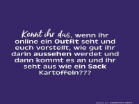 Wenn das Outfit mehr Kartoffel als Couture ist