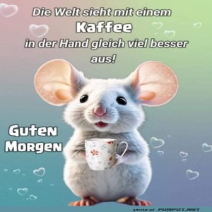 herz-Bild: M&auml;usekaffee: Der Morgenretter!