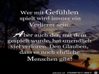 Wer mit Gefuehlen spielt