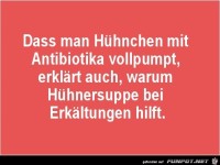 Hhnersuppe hilft immer.....