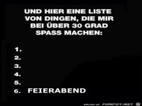 K�nnte meine Liste sein