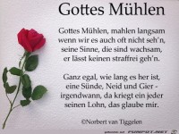 Gottes Mühlen mahlen langsam - sehr langsam...