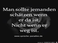 man sollte jemanden