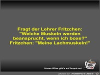 Fragt der Lehrer Fritzchen