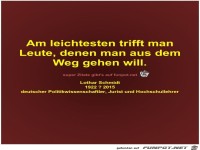 Am leichtesten trifft man
Leute