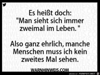 Man sieht sich zweimal