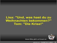 Lisa: Und, was hast du zu Weihnachten bekommen?