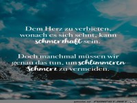 Dem Herz etwas verbieten