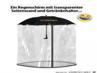 Lustiger Regenschirm