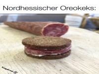 Witziger nordhessischer Oreo mit Wurst