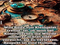 Kompass zur Reife: Zwischen Wrde und Kleingeist