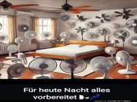 Ventilator-Party im Schlafzimmer!