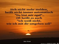 Sich nicht mehr melden