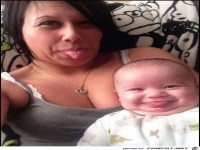 Apfel f�llt nicht weit vom Stamm