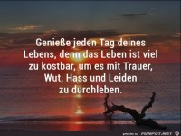 Geniesse jeden Tag
