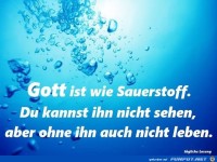 gott ist wie sauerstoff