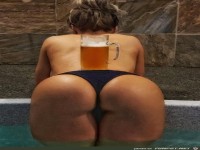 Bier kann man �berall trinken