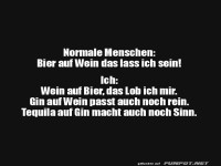 Alkoholische Kombinationen und deren Humor