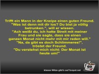 Trifft ein Mann in der Kneipe einen guten Freund