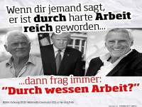 Reich durch harte Arbeit