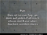 Heute wird noch was mit K�se �berbacken