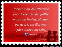 Bevor man den Partner fuers Leben sucht