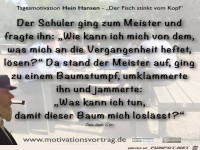 Der Schueler ging zum Meister