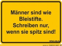 Mnner sind wie Bleistifte